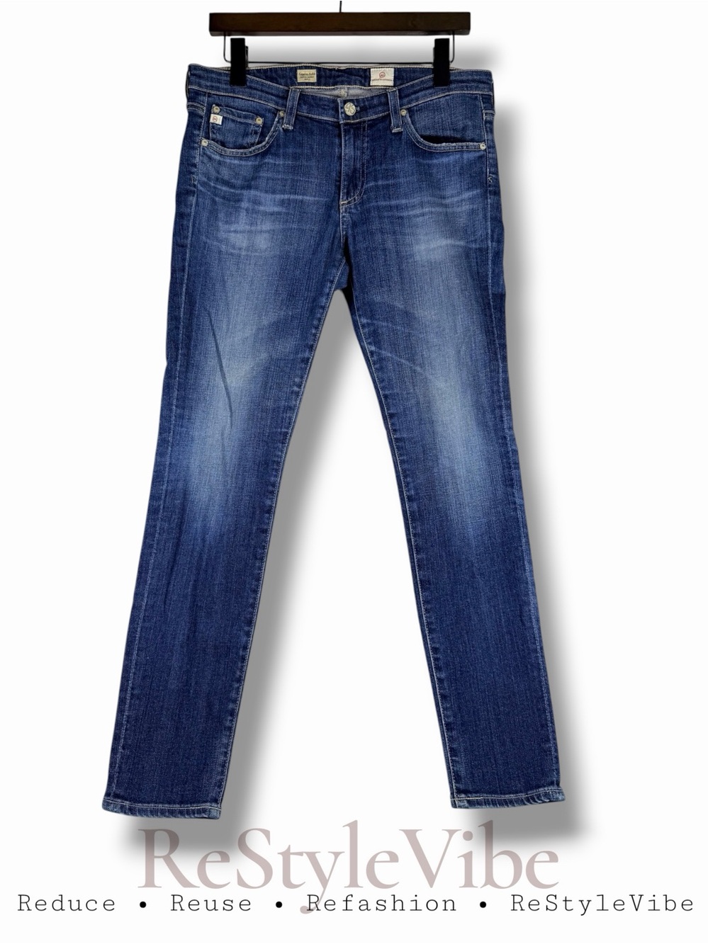 AG ADRIANO GOLDSCHMIED Women’s Size 29R Denim Jeans Legging Super Skinny Ankle